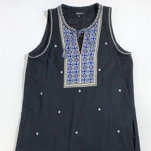 Madewell JCREW Suncoast Shift Black Dress Womens 0